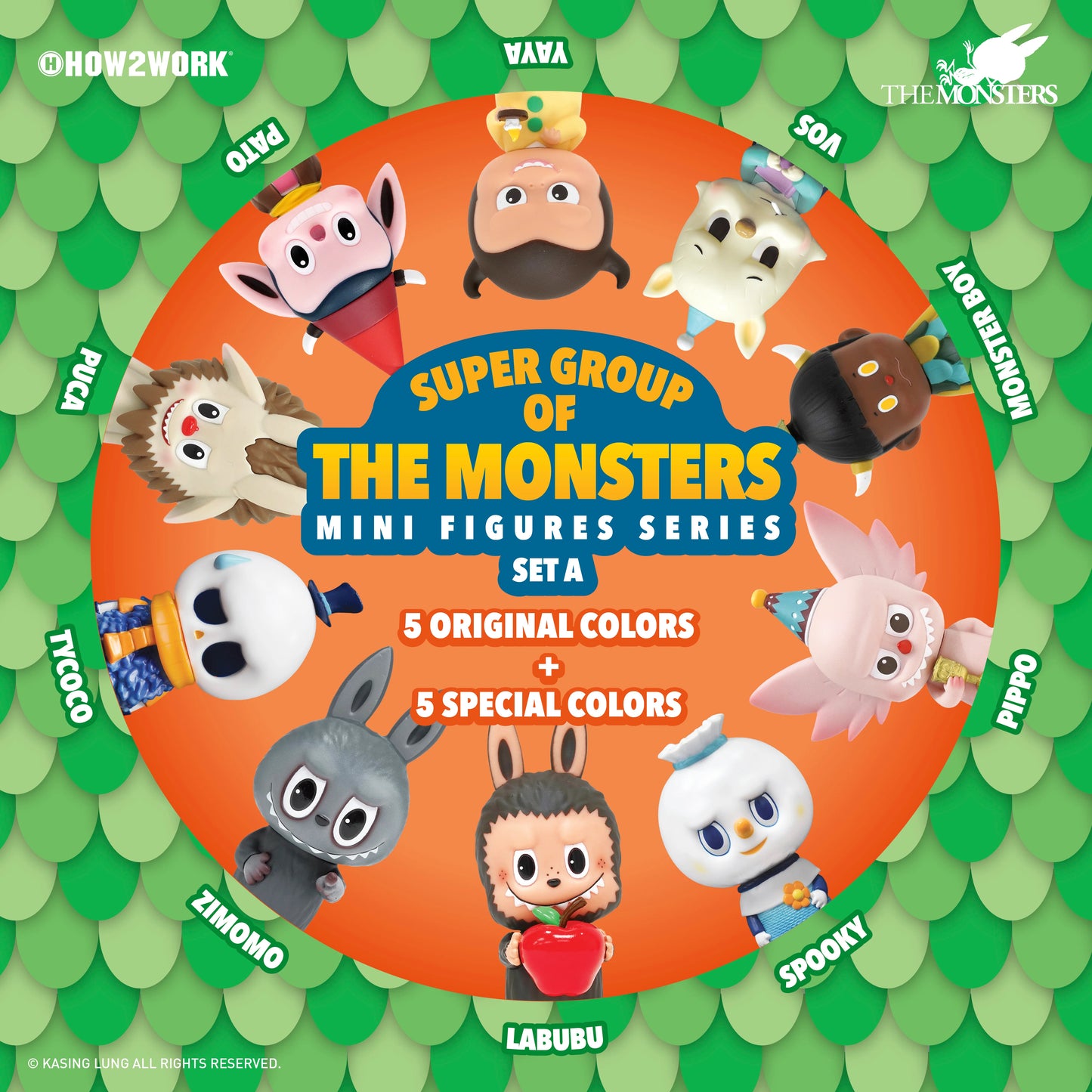 Super Group of the Monster – Kasing Lung x HOW2WORK (Blind box SET A)