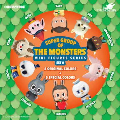 Super Group of the Monsters – Kasing Lung x HOW2WORK (Blind Box - SET A)