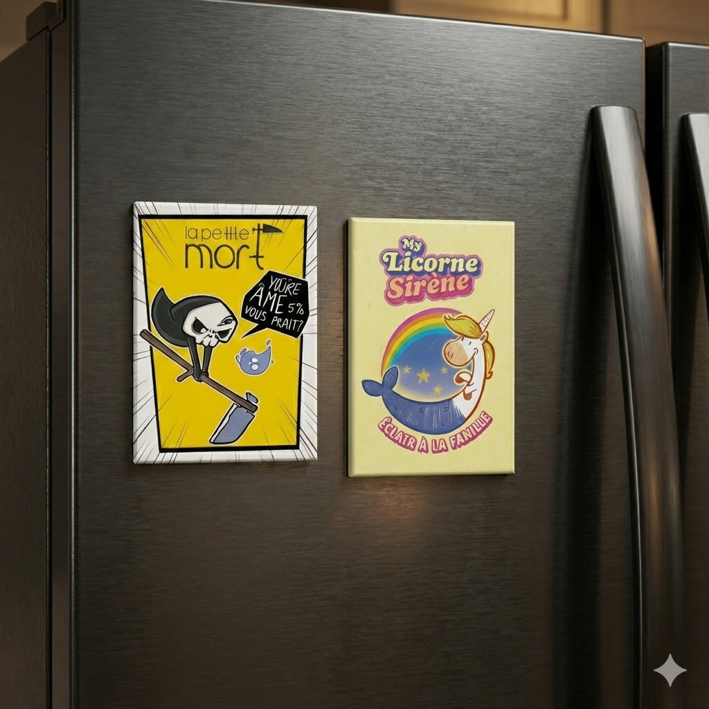 Magnet La Petite Mort - Le Héros et La Sirène Licorne