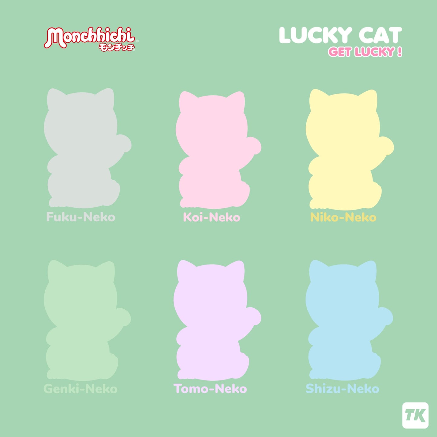 Monchhichi - Lucky Cat - Figurine Blind Box (Coming Soon)