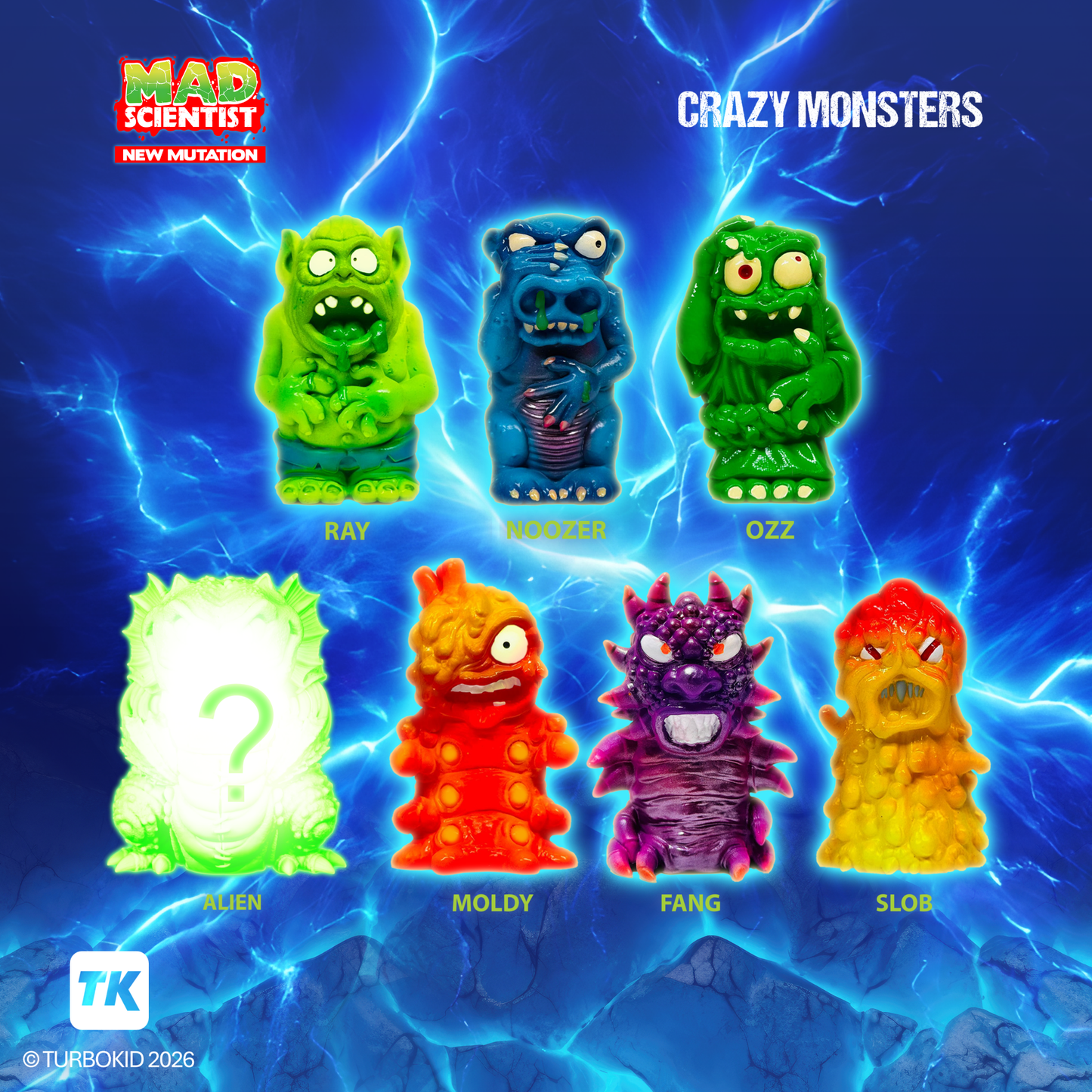 Mad Scientist New Mutation - Crazy Monsters - Display Blind Box