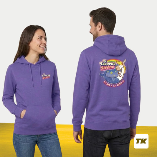 Sweat à capuche "Sirène Licorne"