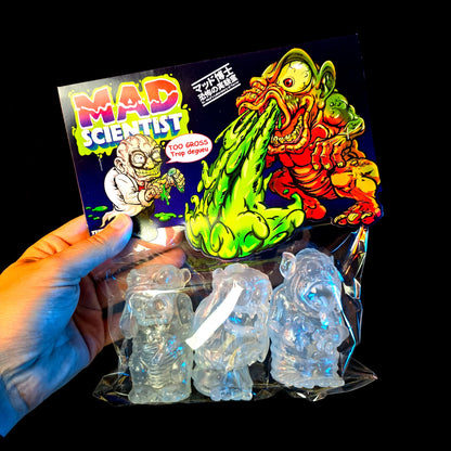Mad Scientist - Test Shot - Set de 3 Mini Mads Transparents